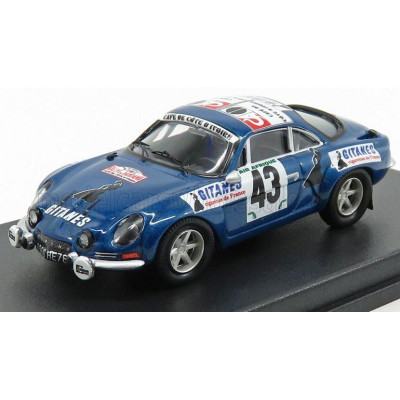 TROFEU RENAULT ALPINE A110 N 43 RALLY BANDAMA 1974 S.MEHTA - M.DOUGHTY - BLUE MET 1/43