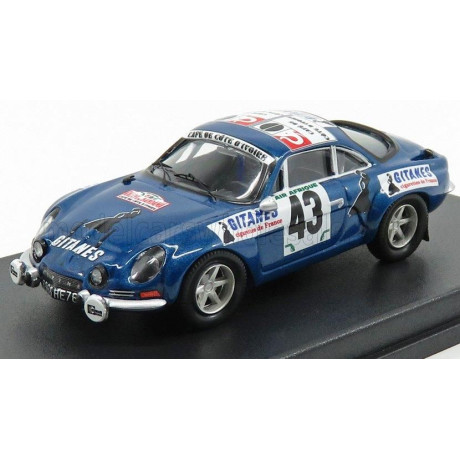 TROFEU RENAULT ALPINE A110 N 43 RALLY BANDAMA 1974 S.MEHTA - M.DOUGHTY - BLUE MET 1/43