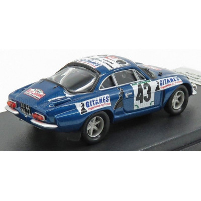 TROFEU RENAULT ALPINE A110 N 43 RALLY BANDAMA 1974 S.MEHTA - M.DOUGHTY - BLUE MET 1/43