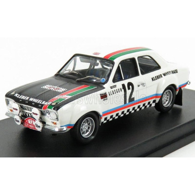 TROFEU FORD ENGLAND ESCORT 1600 RS MKI (night version) N 12 RALLY MONTECARLO 1973 C.SCLATER - J.DAVENPORT - WHITE BLACK 1/43