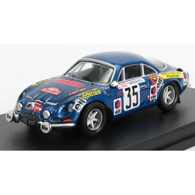 TROFEU RENAULT ALPINE A110 N 35 RALLY MONTECARLO 1973 K.RUSSLING - W.WEISS - BLUE MET 1/43