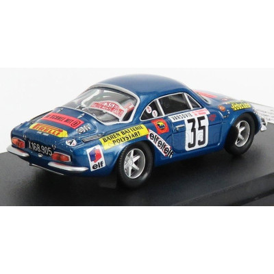 TROFEU RENAULT ALPINE A110 N 35 RALLY MONTECARLO 1973 K.RUSSLING - W.WEISS - BLUE MET 1/43