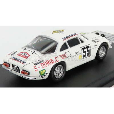 TROFEU RENAULT A110 ALPINE (night version) N 55 RALLY TOUR DE CORSE 1969 J.P.MANZAGOL - J.P.OLIVA - WHITE 1/43