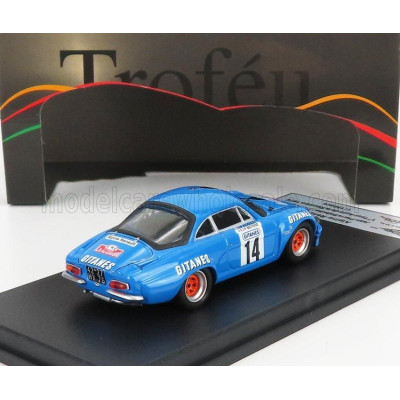 TROFEU RENAULT ALPINE A110 14 TOUR AUTO DE LA REUNION 1975 J.P.BELTOISE - J.P.AUJOULET - BLUE 1/43
