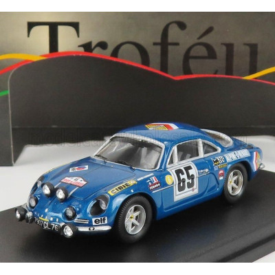 TROFEU RENAULT ALPINE A110 (night version) N 65 2nd RALLY TOUR DE CORSE 1969 P.ORSINI - J.B.CANONICI - BLUE MET 1/43