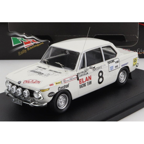 TROFEU BMW 2002 Ti (night version) N 8 RALLY MONTECARLO 1971 W.POLTINGER - H.HARTINGER - WHITE 1/43