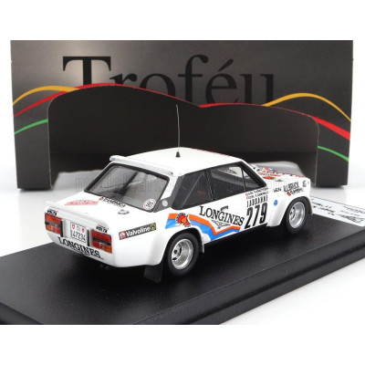 TROFEU FIAT 131 ABARTH (night version) N 279 RALLY MONTECARLO 1982 ROGER KRATTIGER - FRANCO DAMINELLI - WHITE 1/43