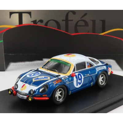 TROFEU RENAULT A110 ALPINE N 19 RALLY ACROPOLIS 1972 SIROCO - M.ANDRIOPOULOS - BLUE WHITE 1/43
