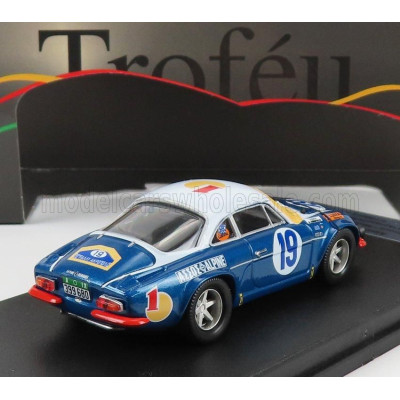 TROFEU RENAULT A110 ALPINE N 19 RALLY ACROPOLIS 1972 SIROCO - M.ANDRIOPOULOS - BLUE WHITE 1/43