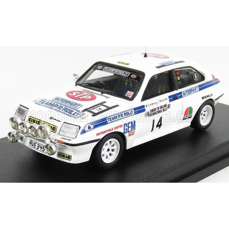 TROFEU VAUXHALL CHEVETTE HSR (night version) N 14 RALLY CIRCUIT OF IRELAND 1982 B.FAGAN - K.JOHNSTON - WHITE 1/43