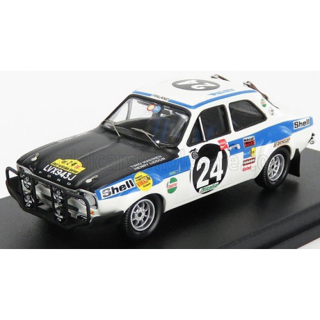 TROFEU FORD ENGLAND ESCORT MKI (night version) N 24 RALLY EAST AFRICAN SAFARI 1971 T.MAKINEN - H.LIDDON - WHITE BLUE BLACK 1/43