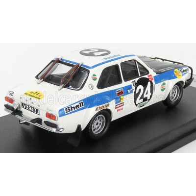 TROFEU FORD ENGLAND ESCORT MKI (night version) N 24 RALLY EAST AFRICAN SAFARI 1971 T.MAKINEN - H.LIDDON - WHITE BLUE BLACK 1/43