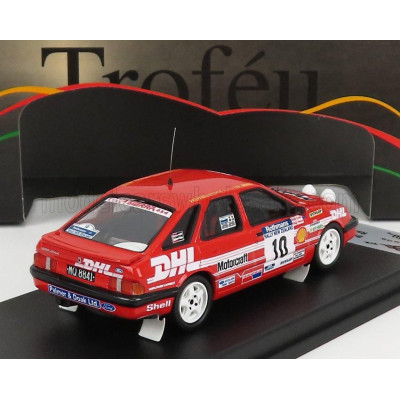 TROFEU FORD ENGLAND SIERRA XR4x4 (night version) N 10 RALLY NEW ZEALAND 1988 B.STOKES - G.ADAMS - RED WHITE 1/43