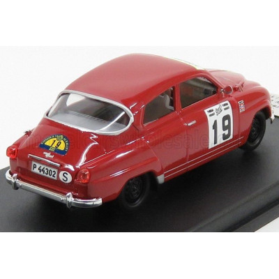 TROFEU SAAB 96 N 19 WINNER RALLY SWEDEN 1966 A.ANDERSSON - S.O.SVEDBERG - RED 1/43