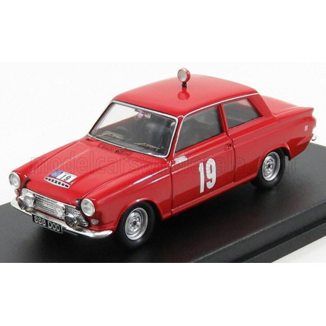 TROFEU FORD ENGLAND CORTINA GT N 19 RALLY RAC 1964 H.TAYLOR - B.MELIA - RED 1/43