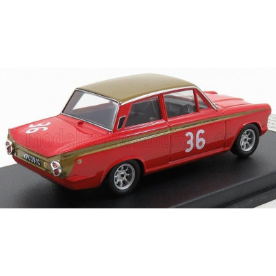 TROFEU FORD ENGLAND LOTUS CORTINA N 36 SNETTERTON 1966 J.STEWART - RED GOLD 1/43
