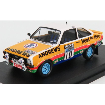 TROFEU FORD ENGLAND ESCORT MKII (night version) N 10 2nd RALLY RAC LOMBARD 1979 R.BROOKES - P.WHITE - YELLOW WHITE BLUE 1/43