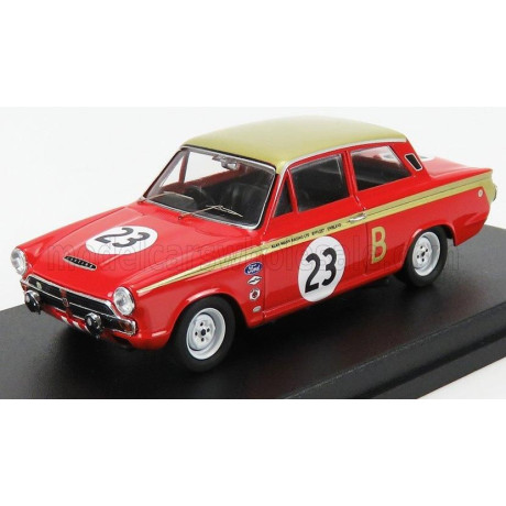 TROFEU FORD ENGLAND LOTUS CORTINA N 23 12h MARLBORO 1966 Sir J.WHITMORE - F.GARDNER - RED GOLD 1/43