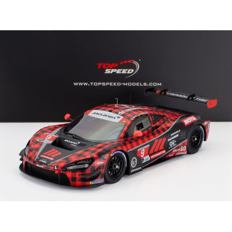 TRUESCALE McLAREN 720S GT3 EVO 4.0L TURBO V8 TEAM PFAFF MOTORSPORT N 9 IMSA CHEVROLET GRAND PRIX 2024 OLIVER JARVIS - MARVIN KIR