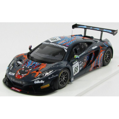 TRUESCALE McLAREN MP4-12C GT3 TEAM VON RYAN N 88 24h SPA 2013 BARFF - SENNA - GOODWIN - DARK BLUE 1/18