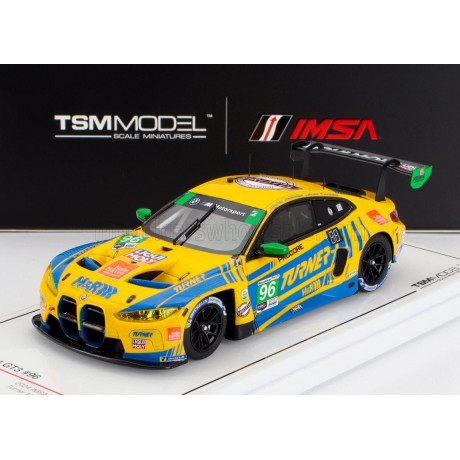 TRUESCALE BMW 4-SERIES M4 GT3 3.0L TWIN TURBO TEAM TURNER MOTORSPORT N 96 IMSA 24h DAYTONA 2024 MICHAEL DINAN - ROBBY FOLEY - PA