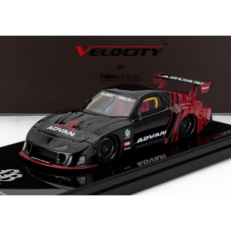 TRUESCALE MAZDA RX-7 LB WORKS SUPER SILHOUETTE ADVAN 2006 - BLACK RED 1/43