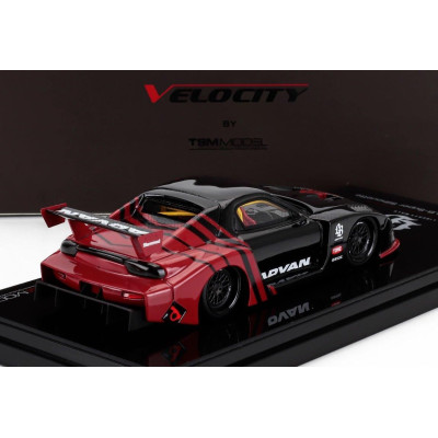 TRUESCALE MAZDA RX-7 LB WORKS SUPER SILHOUETTE ADVAN 2006 - BLACK RED 1/43