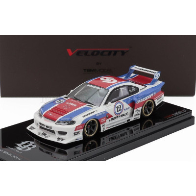 TRUESCALE NISSAN SILVIA (S15) LB SUPER SILHOUETTE N 12 LBWK 2025 - WHITE RED BLUE 1/43