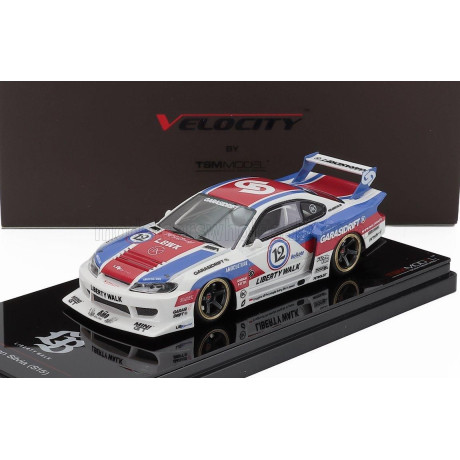 TRUESCALE NISSAN SILVIA (S15) LB SUPER SILHOUETTE N 12 LBWK 2025 - WHITE RED BLUE 1/43