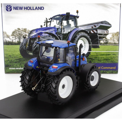 UNIVERSAL HOBBIES NEW HOLLAND T5.120 TRACTOR 2018 - BLUE BLACK 1/32