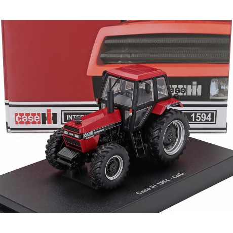 UNIVERSAL HOBBIES CASE-IH 1594 4WD TRACTOR 1986 - RED BLACK 1/32