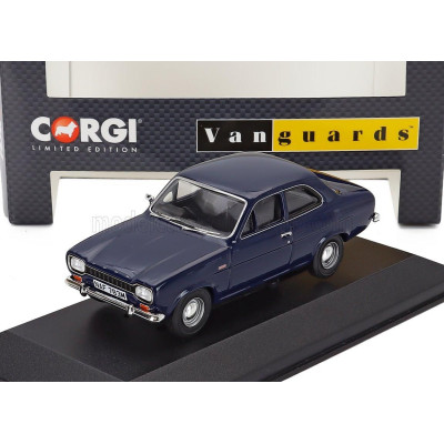 VANGUARDS FORD ENGLAND ESCORT MKI 1300 GT 1973 - BLUE 1/43