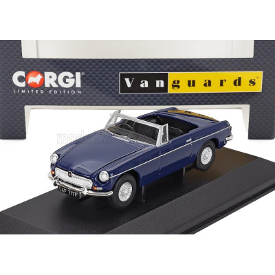 VANGUARDS MG MGB SPIDER ROADSTER 1966 - BLUE BLACK 1/43