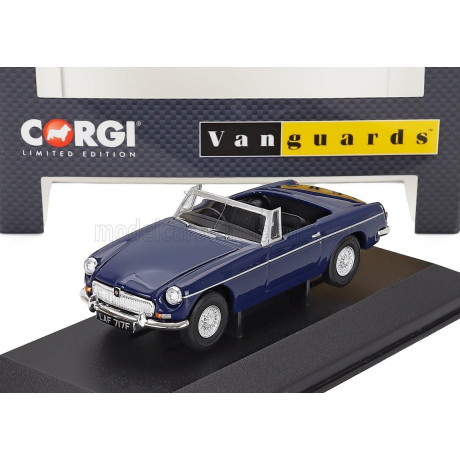 VANGUARDS MG MGB SPIDER ROADSTER 1966 - BLUE BLACK 1/43