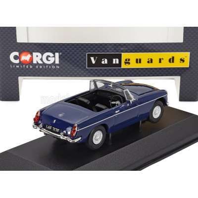 VANGUARDS MG MGB SPIDER ROADSTER 1966 - BLUE BLACK 1/43