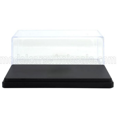 VETRINA DISPLAY BOX VETRINA DISPLAY BOX BOX FOR 1/64 BASE IN PLASTICA NERA - PLASTIC BASE BLACK - Lungh.LENGTH cm 12.0 X Largh.W