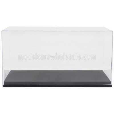 VETRINA DISPLAY BOX VETRINA DISPLAY BOX BOX FOR 1/43 TRACTOR TRUCK TUNING COLLECTION - BASE IN PLASTICA NERA - PLASTIC BASE BLAC