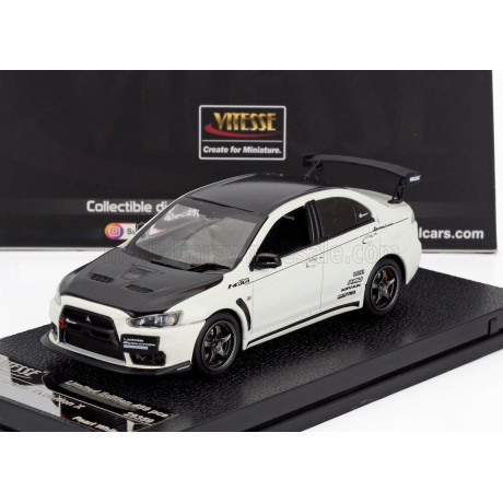 VITESSE MITSUBISHI LANCER EVOLUTION X 2008 - PEARL WHITE 1/43