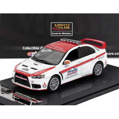VITESSE MITSUBISHI LANCER EVOLUTION X PIKES PEAK SAFETY CAR 2008 - WHITE RED 1/43