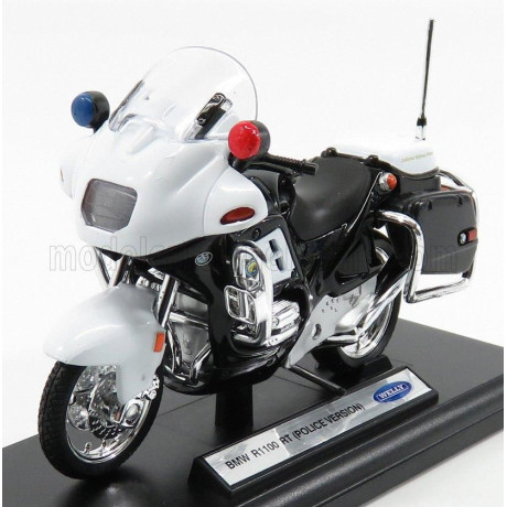 WELLY BMW R1100 RT POLICE 2001 - WHITE BLACK 1/18