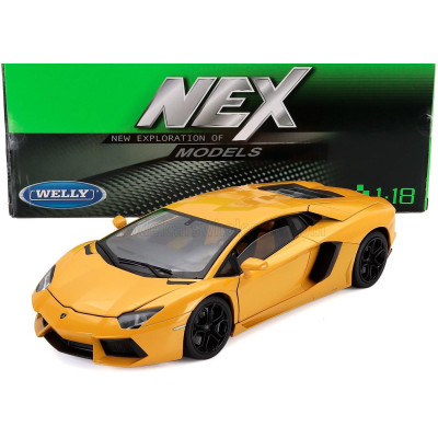 WELLY LAMBORGHINI AVENTADOR LP700-4 2011 - YELLOW MET 1/18