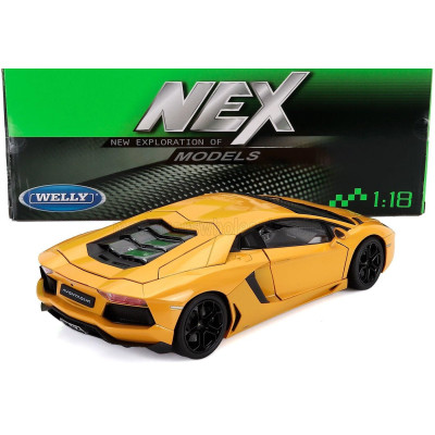 WELLY LAMBORGHINI AVENTADOR LP700-4 2011 - YELLOW MET 1/18