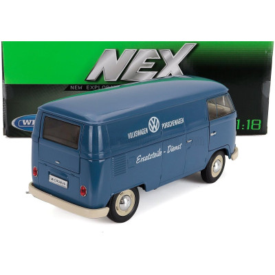 WELLY VOLKSWAGEN T1 VAN VOLKSWAGEN PORSCHEWAGEN 1963 - LIGHT BLUE 1/18