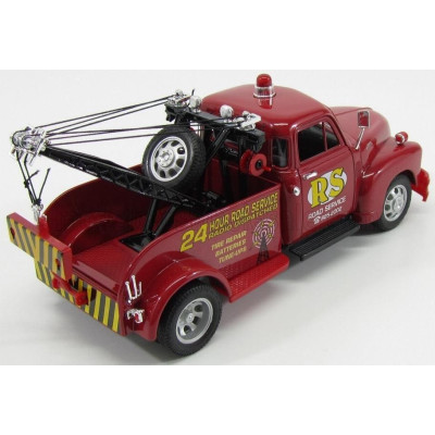 WELLY CHEVROLET 3100 TOW TRUCK 1953 - CARRO ATTREZZI - WRECKER ROAD SERVICE - RED 1/24