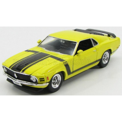 WELLY FORD USA MUSTANG BOSS 302 1970 - YELLOW BLACK 1/24