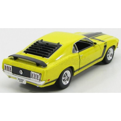 WELLY FORD USA MUSTANG BOSS 302 1970 - YELLOW BLACK 1/24