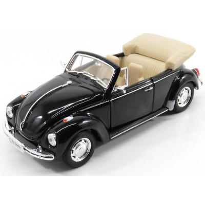 WELLY VOLKSWAGEN BEETLE CABRIOLET OPEN - BLACK 1/24