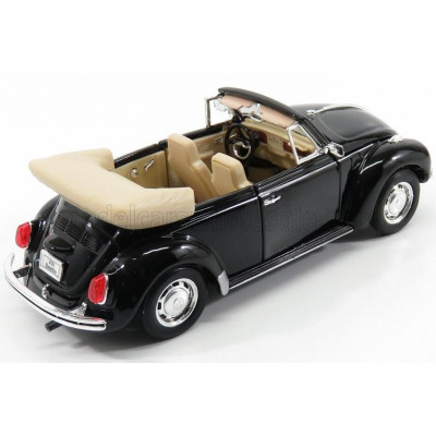 WELLY VOLKSWAGEN BEETLE CABRIOLET OPEN - BLACK 1/24
