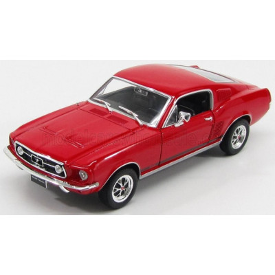 WELLY FORD USA MUSTANG GT COUPE 1967 - RED 1/24