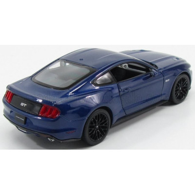 WELLY FORD USA MUSTANG COUPE 5.0 GT 2015 - BLUE MET 1/24